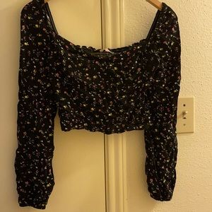 Lottie Miss crop floral long sleeve